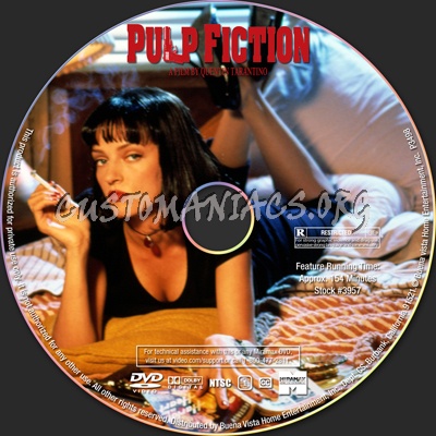 Pulp Fiction dvd label