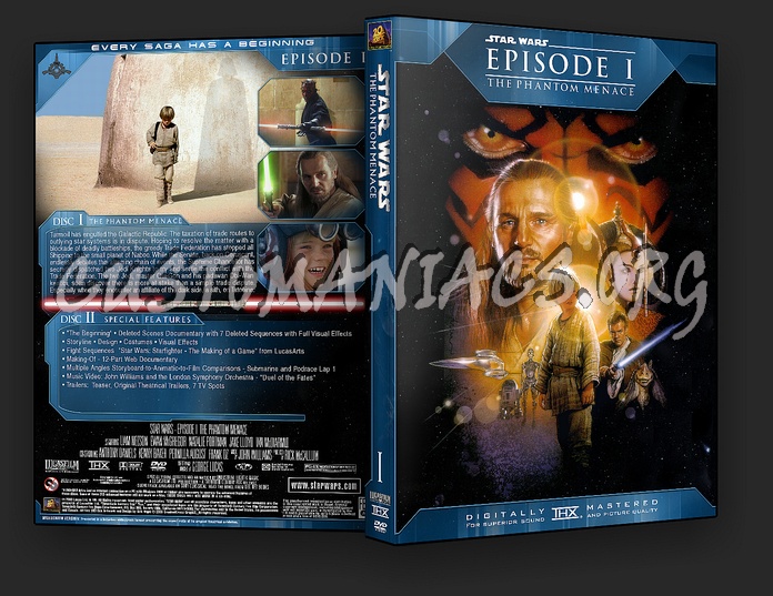 Star Wars Episode I - The Phantom Menace dvd cover