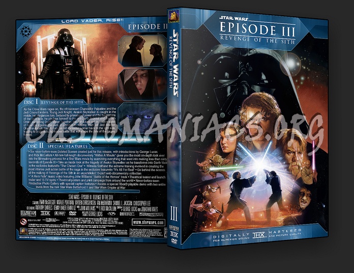 Star Wars Episode III - Revenge Of The Sith dvd cover