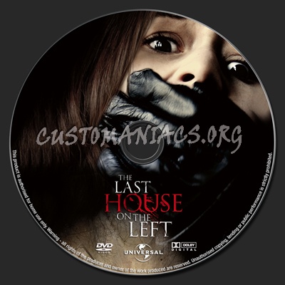 The Last House on The Left dvd label