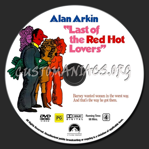 Last Of The Red Hot Lovers dvd label