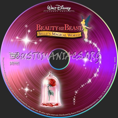 Beauty and The Beast Belles magical World dvd label