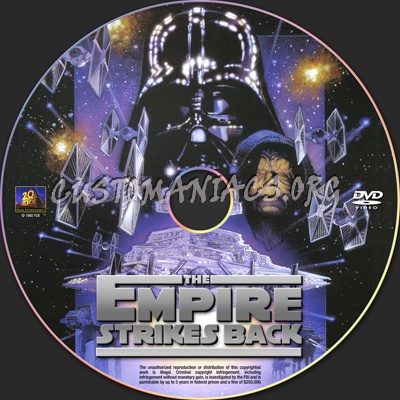 Star Wars: Episode V - The Empire Strikes Back dvd label