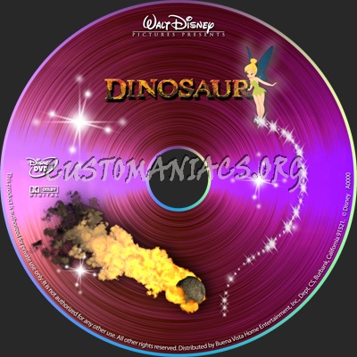 Dinosaur dvd label