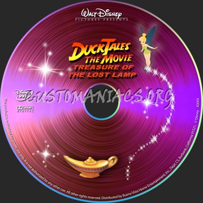 DuckTales The Movie dvd label