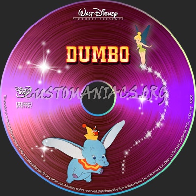 Dumbo dvd label