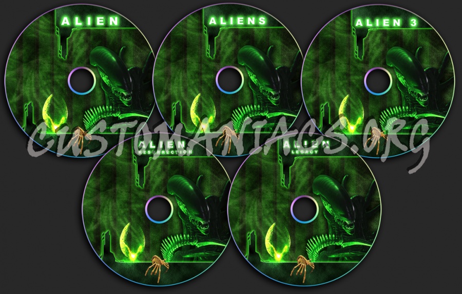 Alien Quadrilogy dvd label