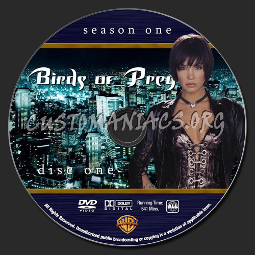 Birds Of Prey dvd label