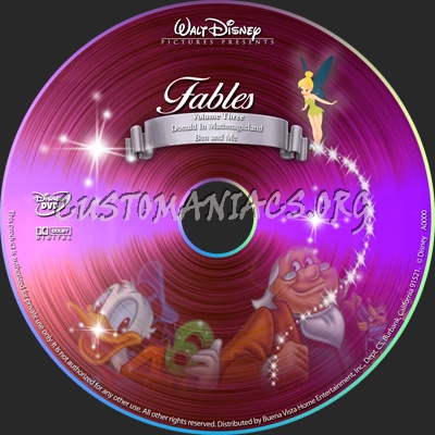 Fables Volume 3 dvd label