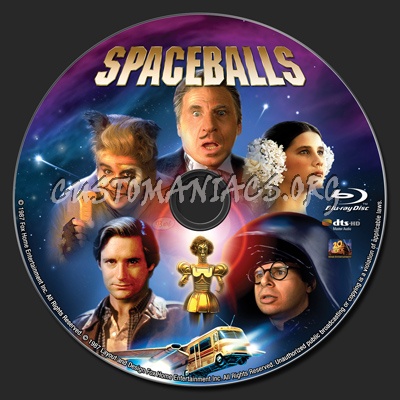 Spaceballs blu-ray label