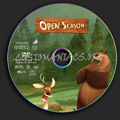 Open Season dvd label