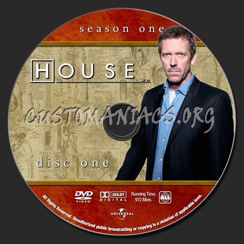 House MD - Season 1 dvd label