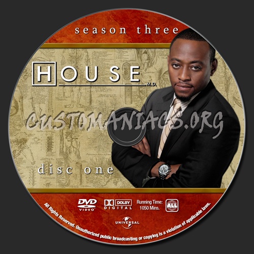 House MD - Season 3 dvd label