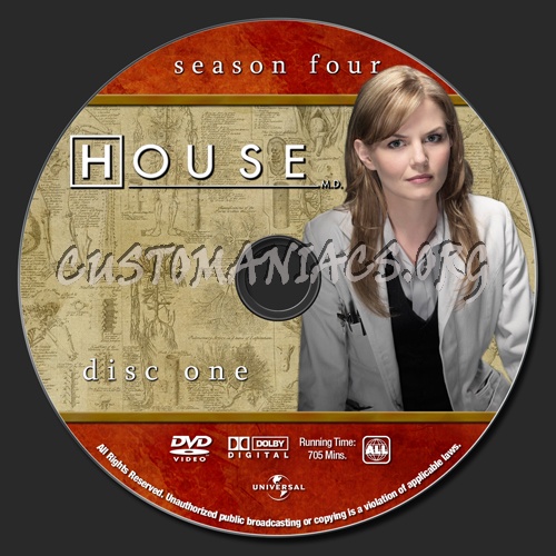 House MD - Season 4 dvd label