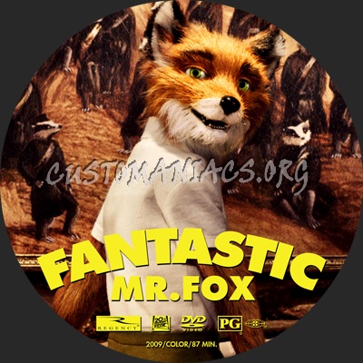 Fantastic Mr Fox dvd label