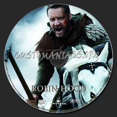 Robin Hood (2010) dvd label