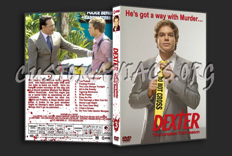 Dexter: Season 3 dvd cover