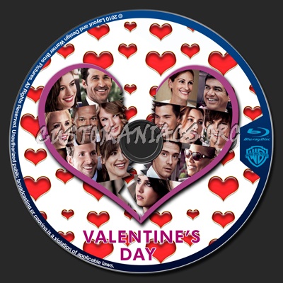 Valentine's Day blu-ray label