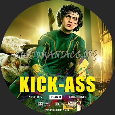 Kick-Ass dvd label