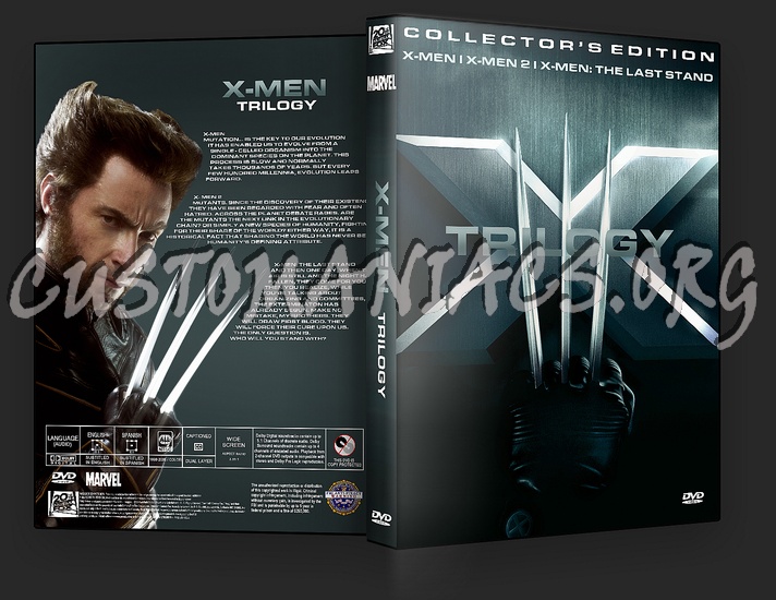 X-Men Trilogy dvd cover