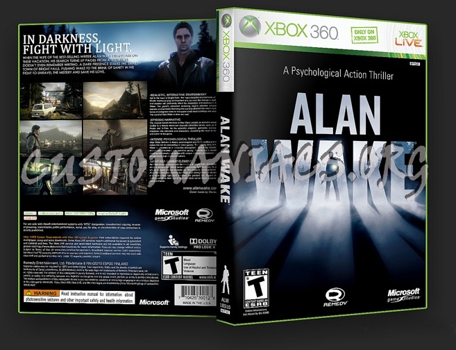 Alan Wake dvd cover