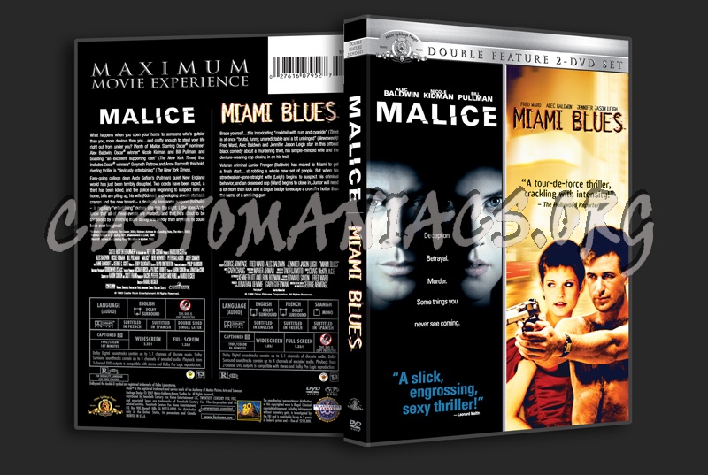 Malice / Miami Blues dvd cover