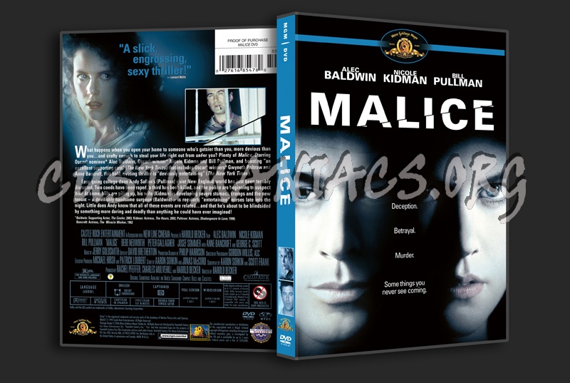 Malice dvd cover