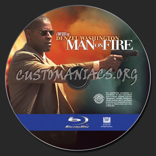 Man on Fire blu-ray label