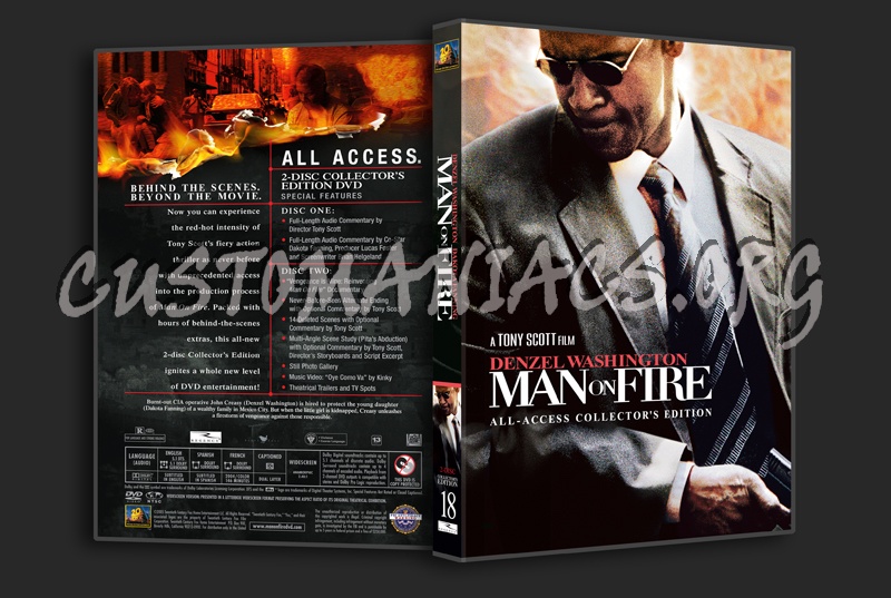 Man on Fire dvd cover