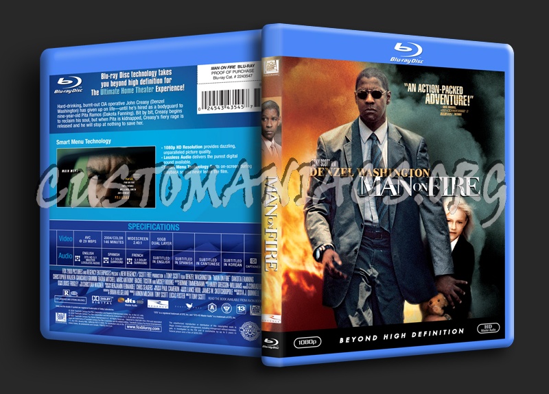 Man on Fire blu-ray cover