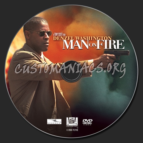 Man on Fire dvd label