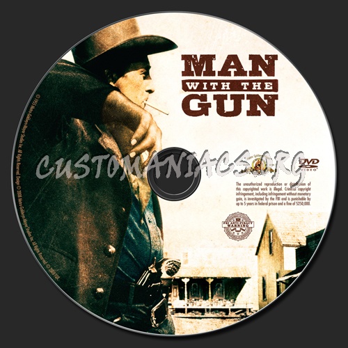 Man with the Gun dvd label