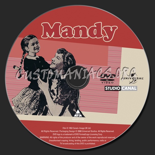 Mandy dvd label
