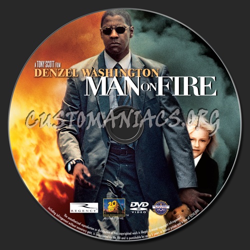 Man on Fire dvd label
