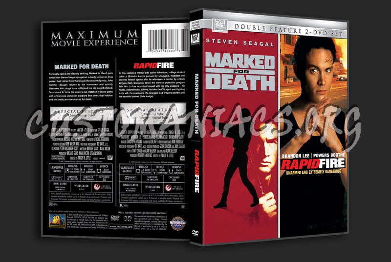 Marked for Death / Rapid Fire dvd cover