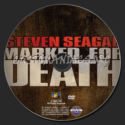 Marked for Death dvd label