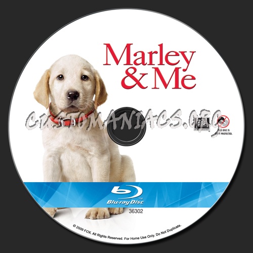 Marley and Me blu-ray label