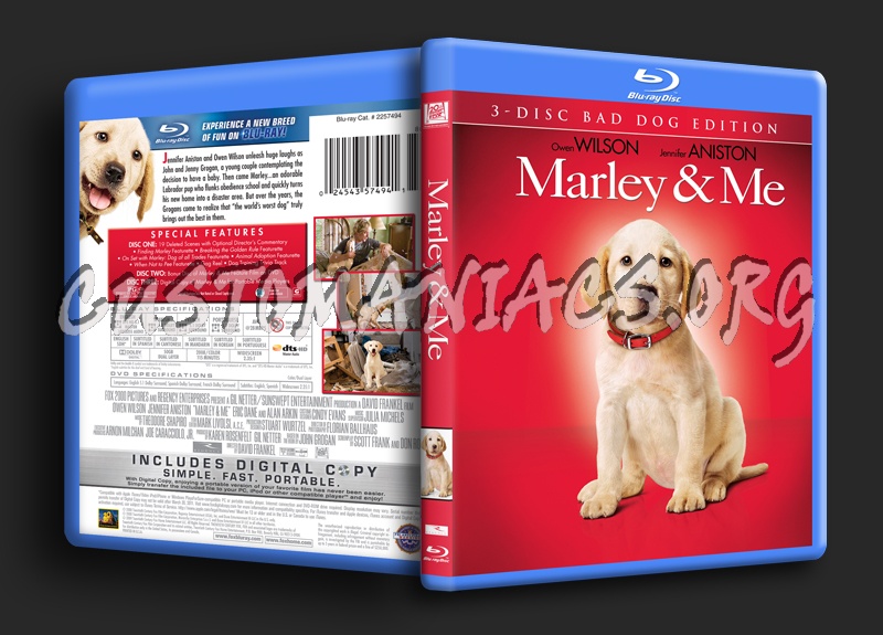 Marley and Me blu-ray cover