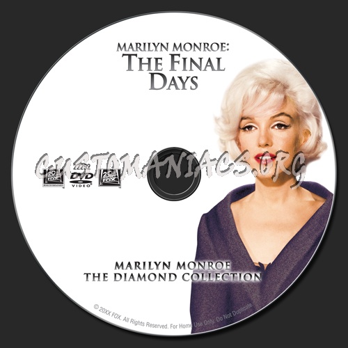 Marilyn Monroe The Final Days dvd label
