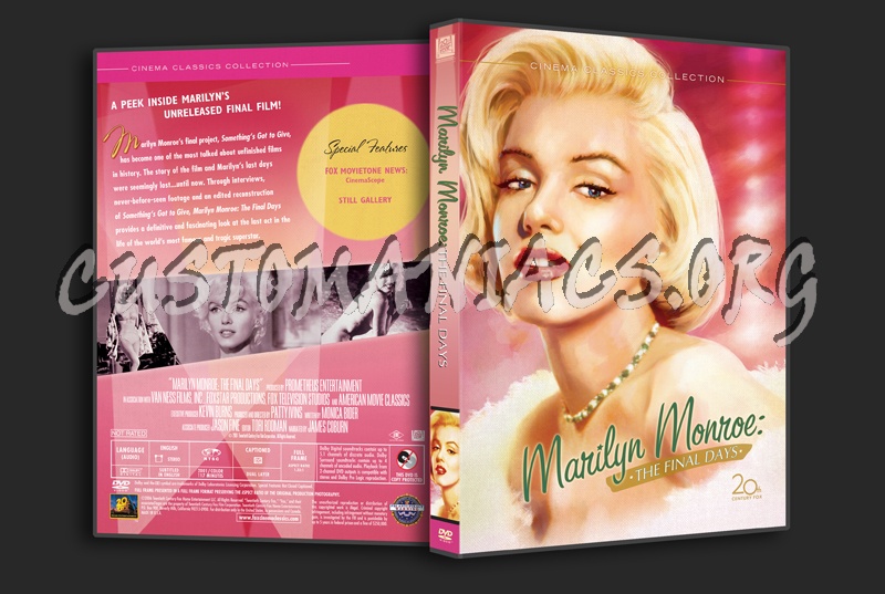 Marilyn Monroe The Final Days dvd cover