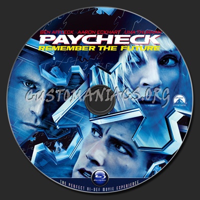 Paycheck blu-ray label