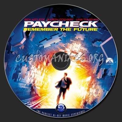 Paycheck blu-ray label