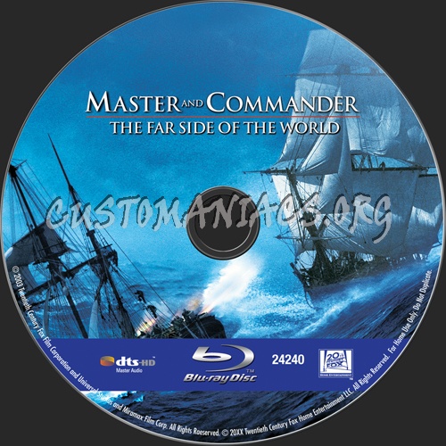 Master & Commander blu-ray label