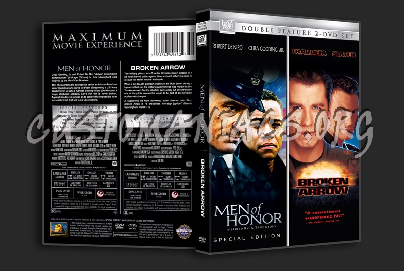 Men of Honor / Broken Arrow dvd cover