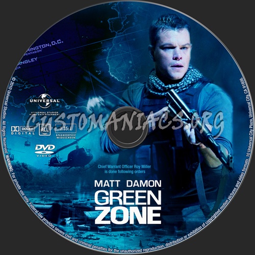 Green Zone dvd label