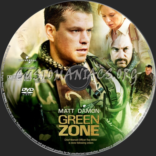 Green Zone dvd label