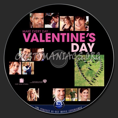 Valentine's Day blu-ray label