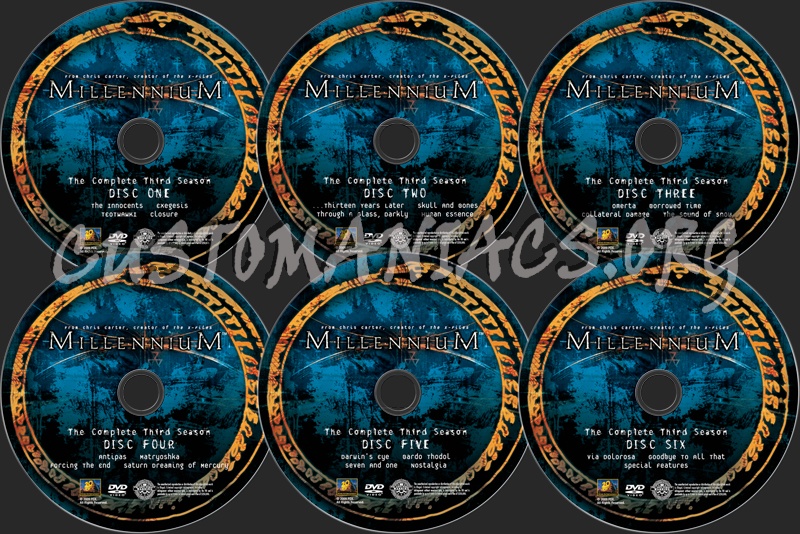 Millennium Season 3 dvd label
