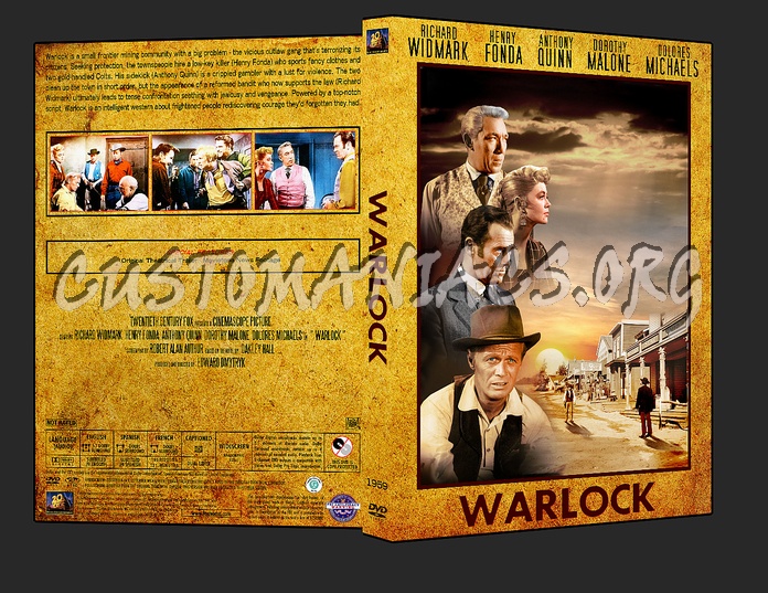 Western Collection - Warlock 1959 dvd cover