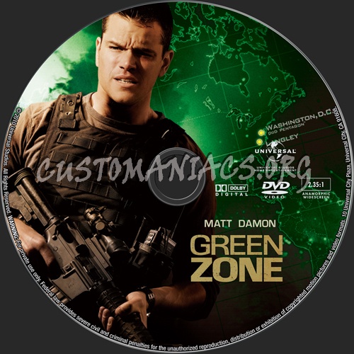 Green Zone dvd label